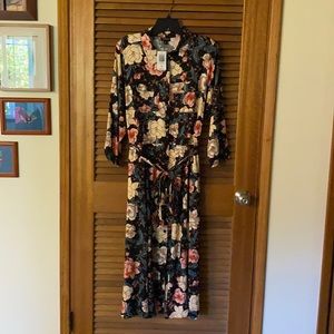 Torrid midi shirtdress stretch challis 18/20W NWT